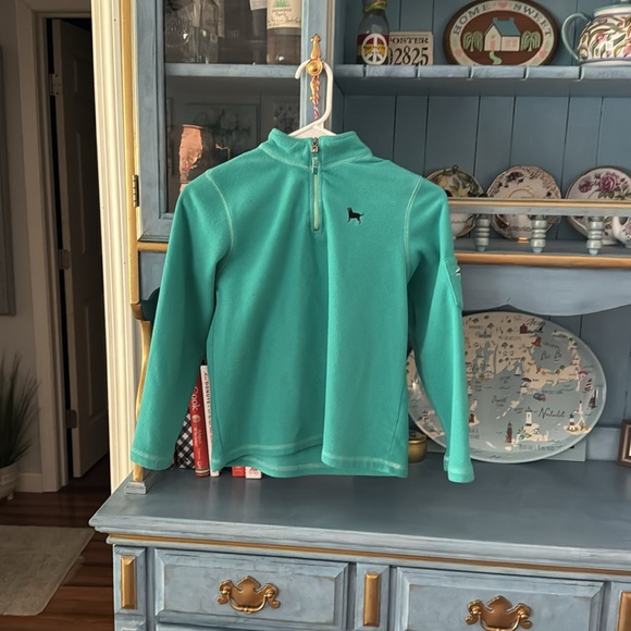 Black dog teal fleece Large - Picture 2 of 8